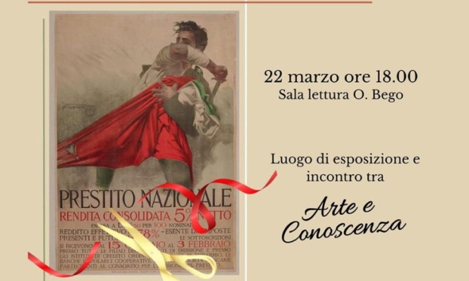 La raccolta di articoli del Corriere della Sera degli anni della Grande Guerra esposta presso la Biblioteca Comunale di Trezzano