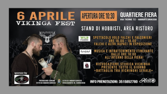 6 Aprile: prima edizione Vikinga Fest ad Abbiategrasso: peccato non esserci!
