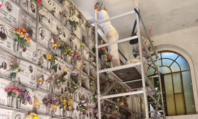 Al via gli interventi nell’antico ossario del cimitero di Corsico