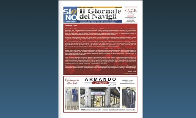 Ecco l’edizione cartacea de il Giornale dei Navigli online n.17 del 2024