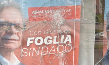 Distrutte le vetrine del Comitato Elettorale per Giuseppe Foglia