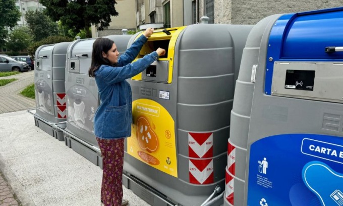 Rozzano, nel quartiere Aler arrivano le campane “smart” per la raccolta differenziata