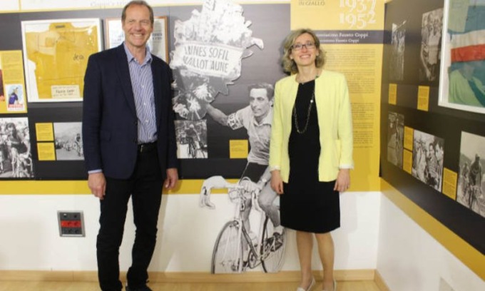 Christian Prudhomme ha visitato il Museo del Ghisallo