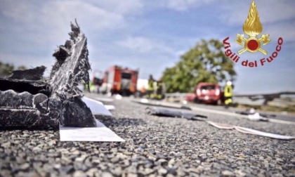 Auto va fuori strada sull'A1, nel tratto tra Lodi e la Teem: tre feriti