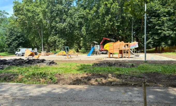 Riprendono i lavori al Parco Giorgella e piazza Papa Giovanni XXIII. Nuovo sopralluogo al Parco Cabassina