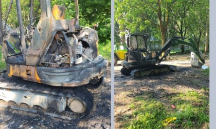 Corsico, incendiati due mezzi nel cantiere del Parco Cabassina