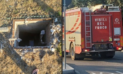 Cagnolino finisce dentro un tombino scoperto a Trezzano