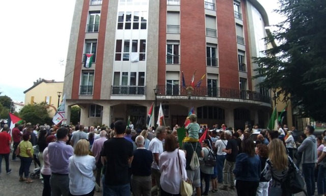 Cesano Boscone e Milano in piazza a sostegno della Global Sumud Flotilla in mare verso Gaza