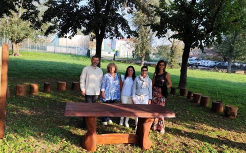 Zibido San Giacomo, a scuola tra natura e cultura: inaugurata l’Aula Tronchi all’aperto