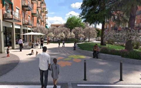 Nuovo look per piazza della Repubblica di Gaggiano che cambia volto e diventa sostenibile