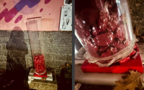 Nuovamente vandalizzata l’installazione dedicata alle vittime di femminicidio nel Piazzale delle Donne a Buccinasco