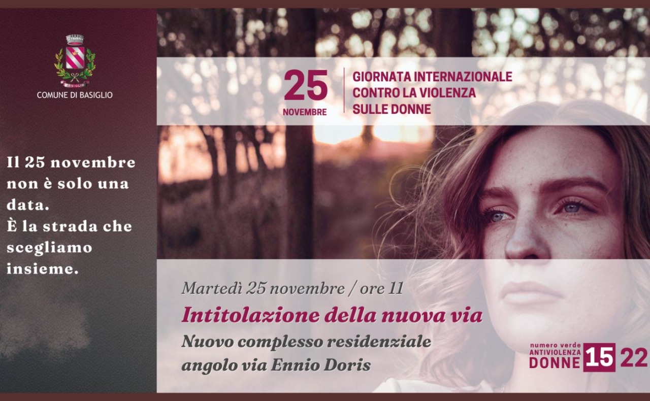 L’inaugurazione della via dedicata al 25 Novembre prima in assoluto in Lombardia: “un piccolo gesto ma sia ‘effetto farfalla’