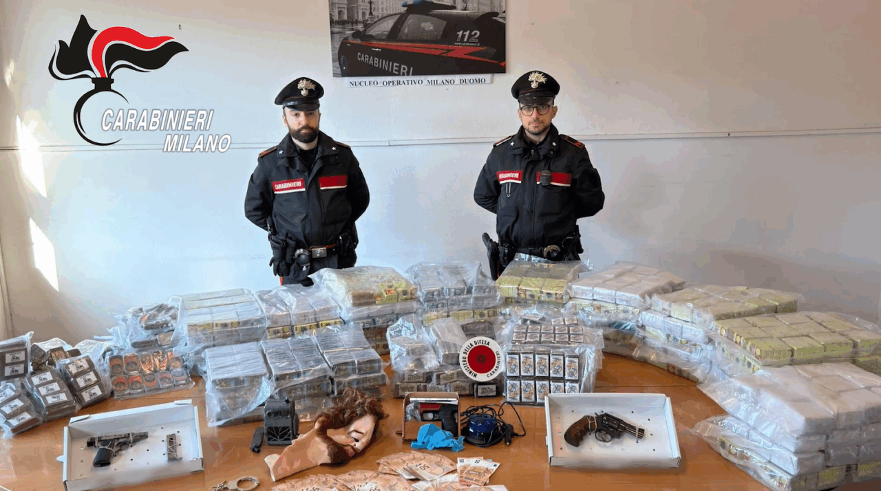 Blitz dei Carabinieri: sequestrati 348 chili di hashish tra Milano e Bergamo