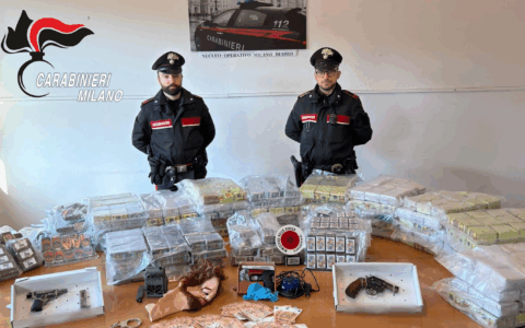 Blitz dei Carabinieri: sequestrati 348 chili di hashish tra Milano e Bergamo