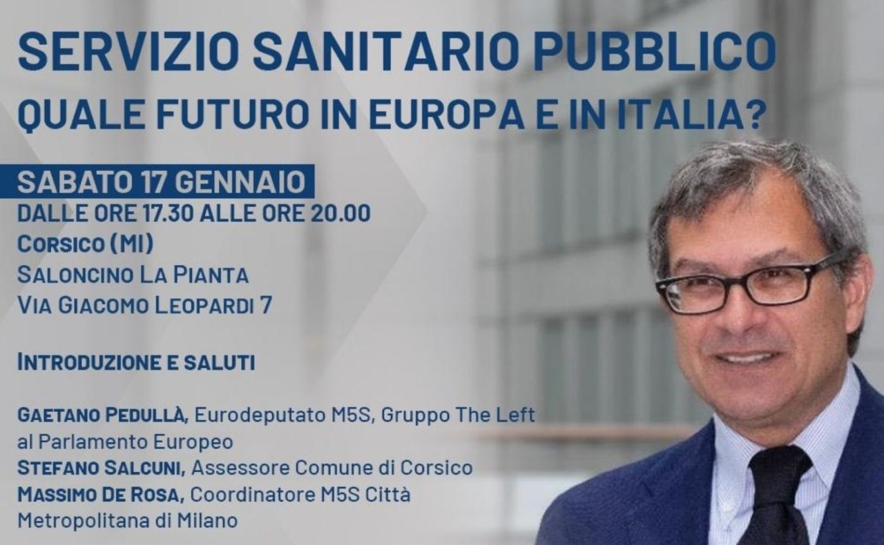 Sanità pubblica in Europa e in Italia, il dibattito arriva a Corsico: sabato 17 gennaio l’incontro pubblico