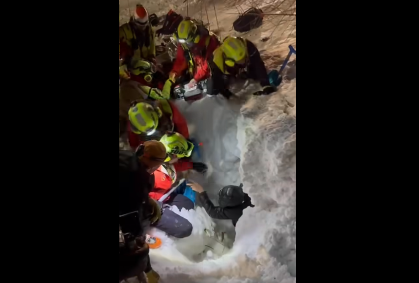 È milanese l’uomo sopravvissuto alla valanga a Gressoney-La-Trinité