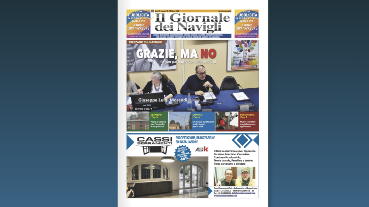 Ecco il nuovo numero dell’edizione cartacea de Il Giornale dei Navigli online