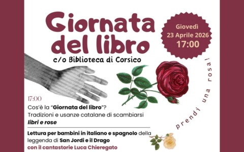 “Giornata del Libro” alla Biblioteca di Corsico: la leggenda di San Jordi prende vita con il cantastorie Luca Chieregato