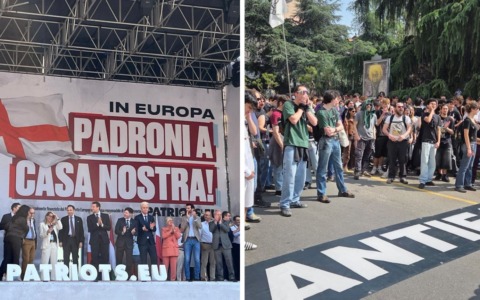Duomo blindato, slogan forti e vecchie ricette: il raduno sovranista di Salvini divide Milano