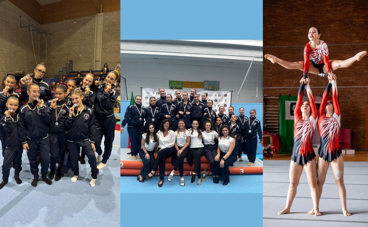 Pioggia di medaglie per il Nuovo Centro Sportivo Corsico: quattro titoli italiani nella ginnastica acrobatica