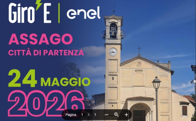 Assago ospita la partenza della 12a tappa del Giro-E Enel 2026