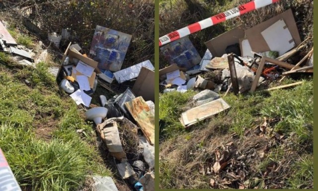 Rifiuti abbandonati a Lacchiarella sulla SP105, denunciato il responsabile