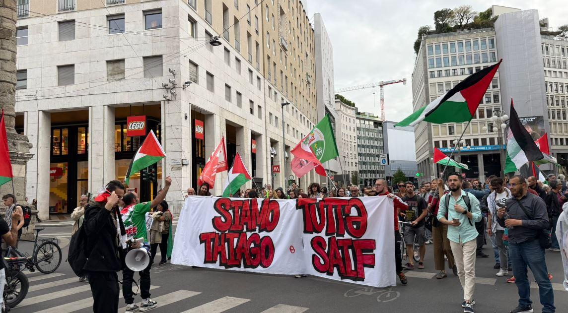 Milano scende in piazza per Gaza e Flotilla