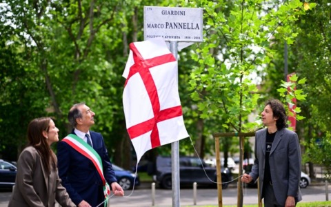 Milano dedica a Marco Pannella i giardini davanti a San Vittore