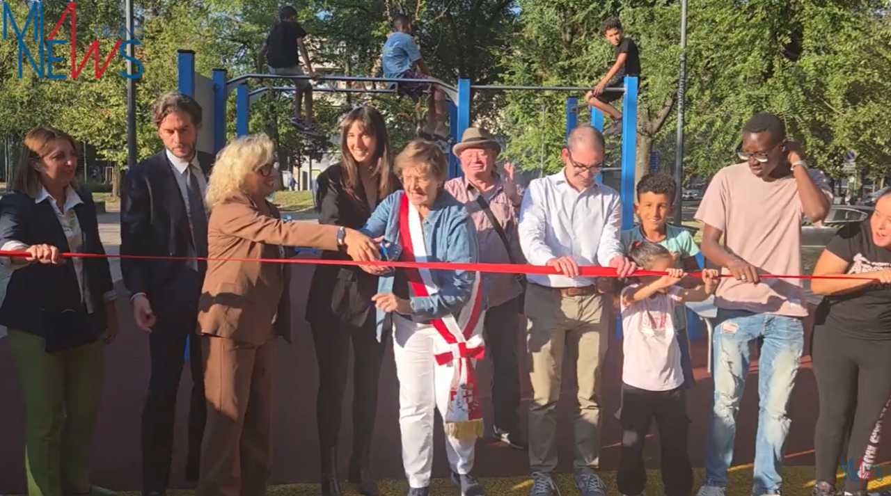 San Siro, inaugurata la nuova palestra all’aperto in piazzale Selinunte