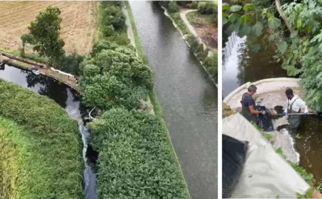 Scia nera nel Naviglio, proseguono i lavori di bonifica della Roggia Soncina, canale parallelo fortemente contaminato