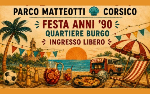 A Corsico arriva “Vamos a la Playa”: al Parco Matteotti la grande festa anni ’90 con musica, giochi e sapori di Spagna