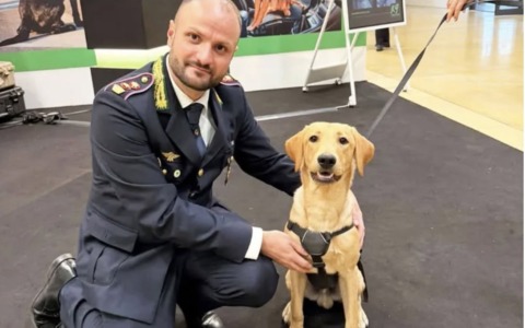 A Trezzano arriva Ares: il cucciolo che diventerà il primo cane antidroga della Polizia locale