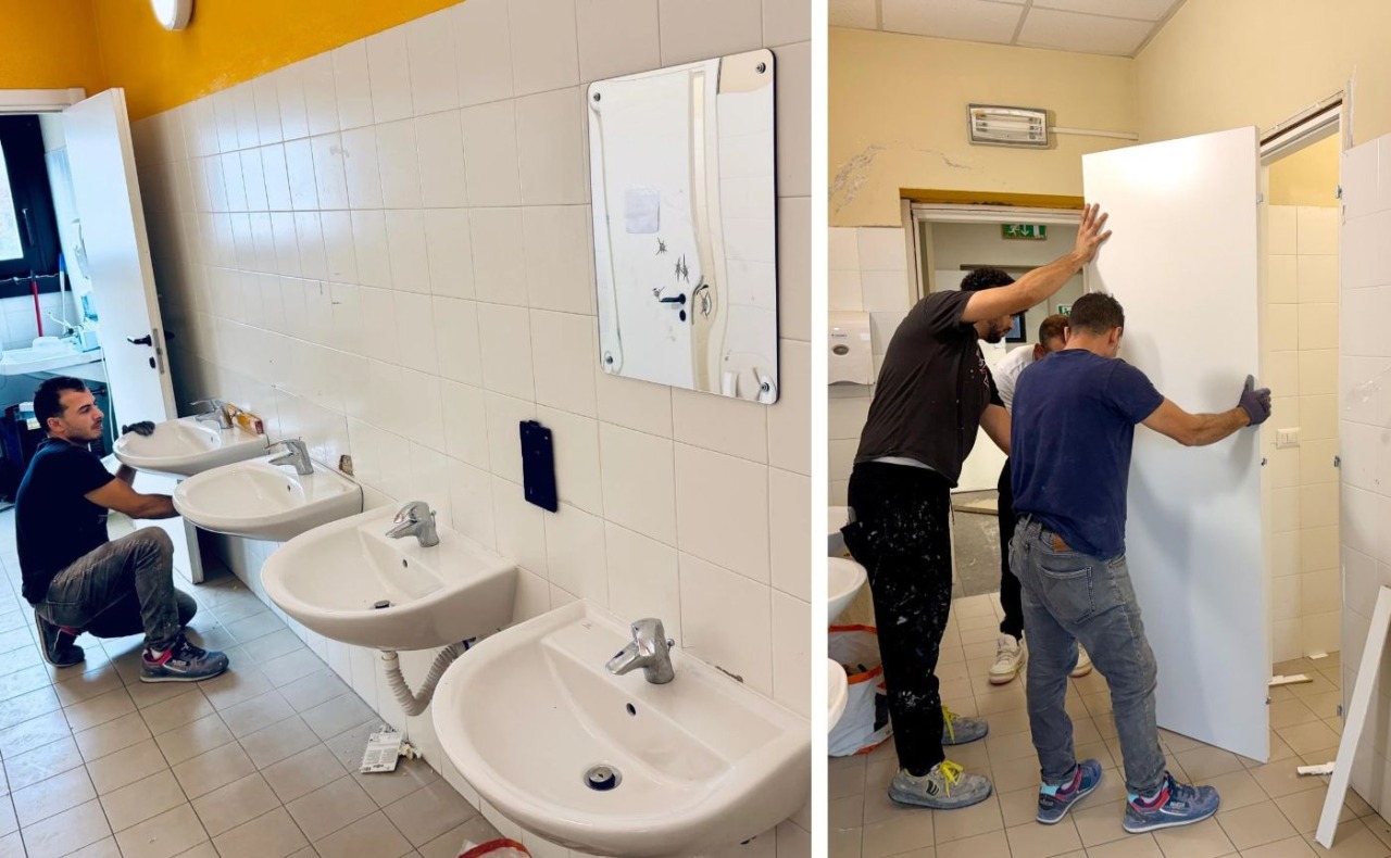Vandalismo all’Istituto Calvino: locali subito ripristinati. Oggi lezioni al via