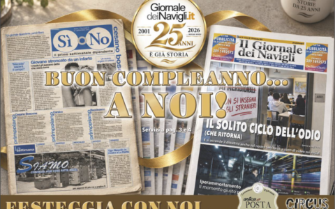 Il Giornale dei Navigli celebra 25 anni: una serata su intelligenza artificiale, dignità umana e futuro dell’informazione locale