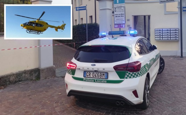 Cesano, auto travolge mamma e figlio di 11 mesi ai giardini della Costituzione: in elisoccorso al Niguarda