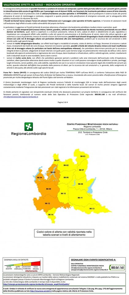 temporali in arrivo